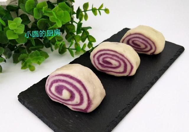 教你做蓬松暄软的双色卷,方法和配方都给你,照着做一定成功|紫薯|双色