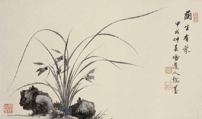 素心兰香——名家画笔下的写意兰花作品（图）