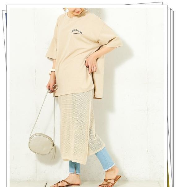 夏季米色衣服的搭配示例适合轻熟女人的典雅温柔造型