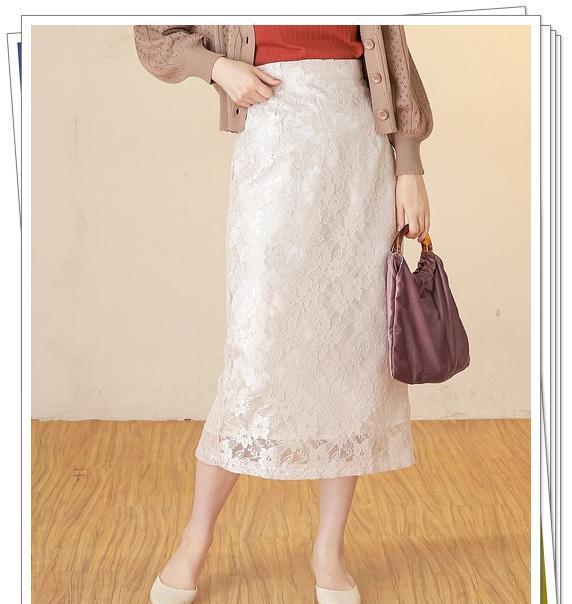 秋季蕾丝半身裙怎么搭?