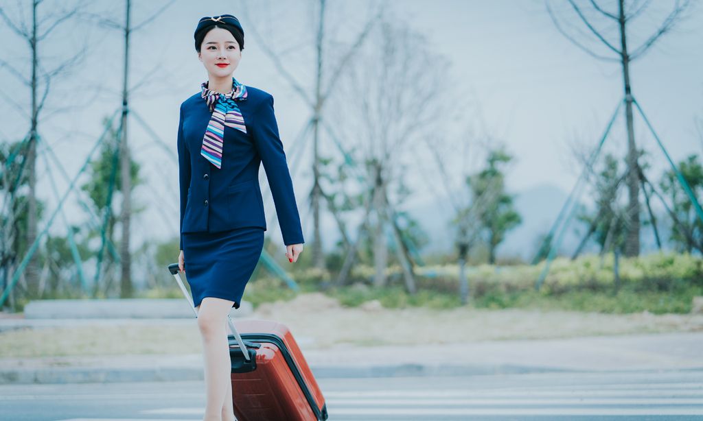 美拍 可做壁纸的美丽空姐图