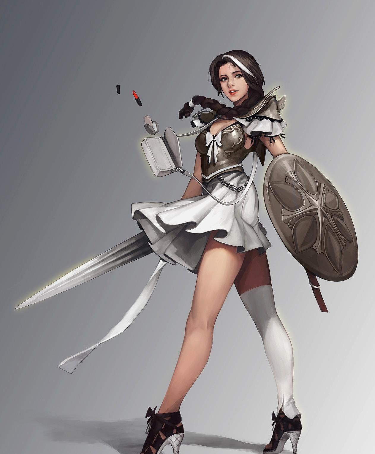 cg概念插画设计图:我于杀戮之中盛放,亦如黎明中的花朵