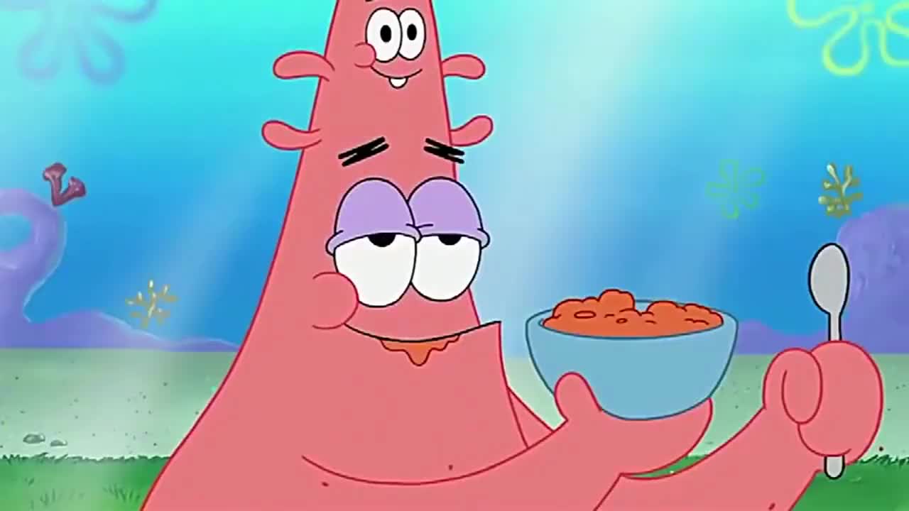 珊迪建议海绵宝宝找个新工作找到生活乐趣,得到派大星非常支持!