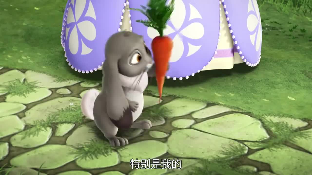 小公主苏菲亚兔子胡萝卜被抢走拿走鸟也太调皮兔子也带飞