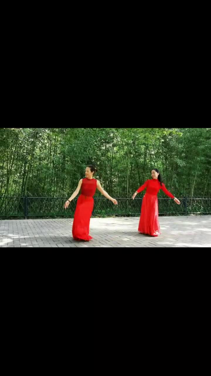 子坤老师,雾之韵老师双人舞《雪儿达娃》旋律动听 舞蹈柔美大气