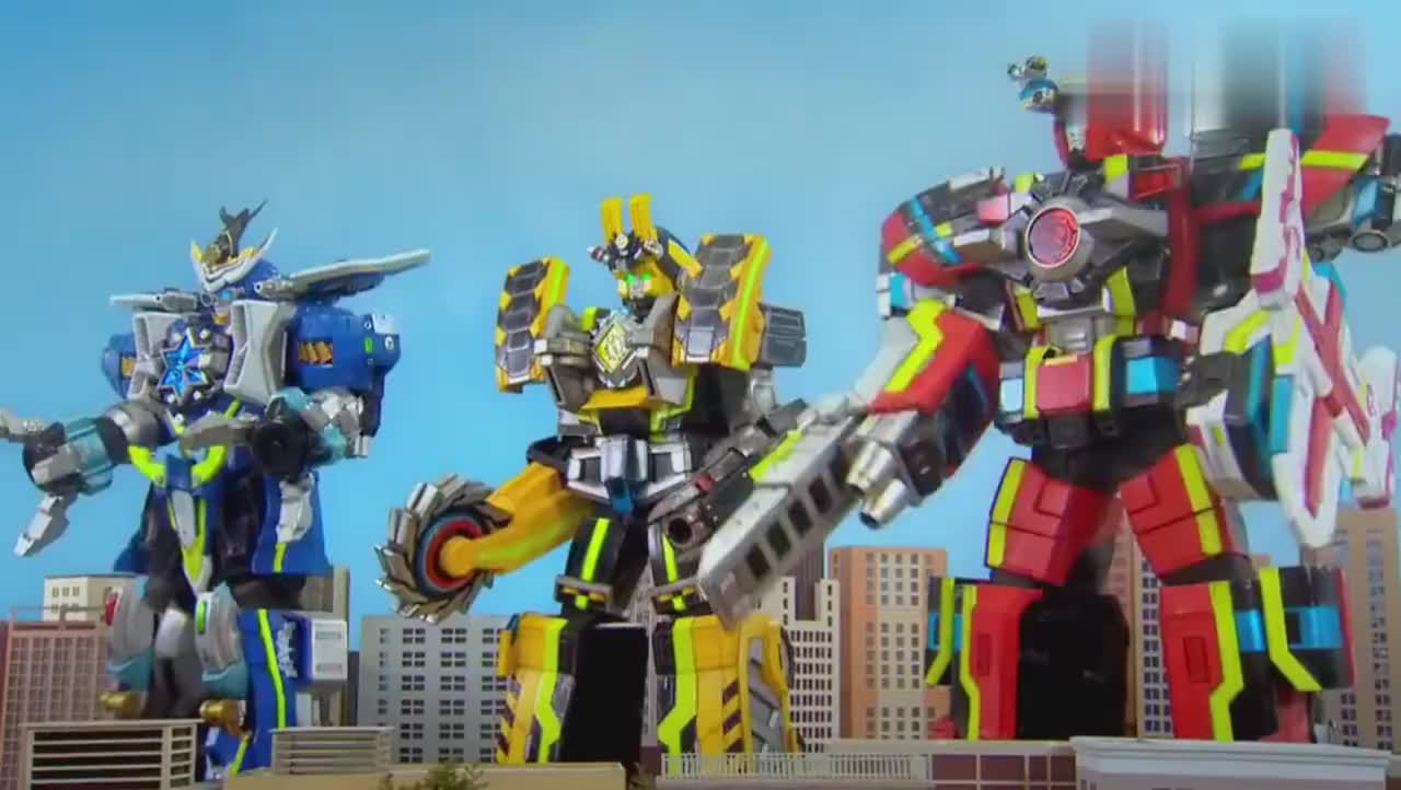 巨神战击队之超救分队超救创击王组合巨神终极必杀威震创胜波