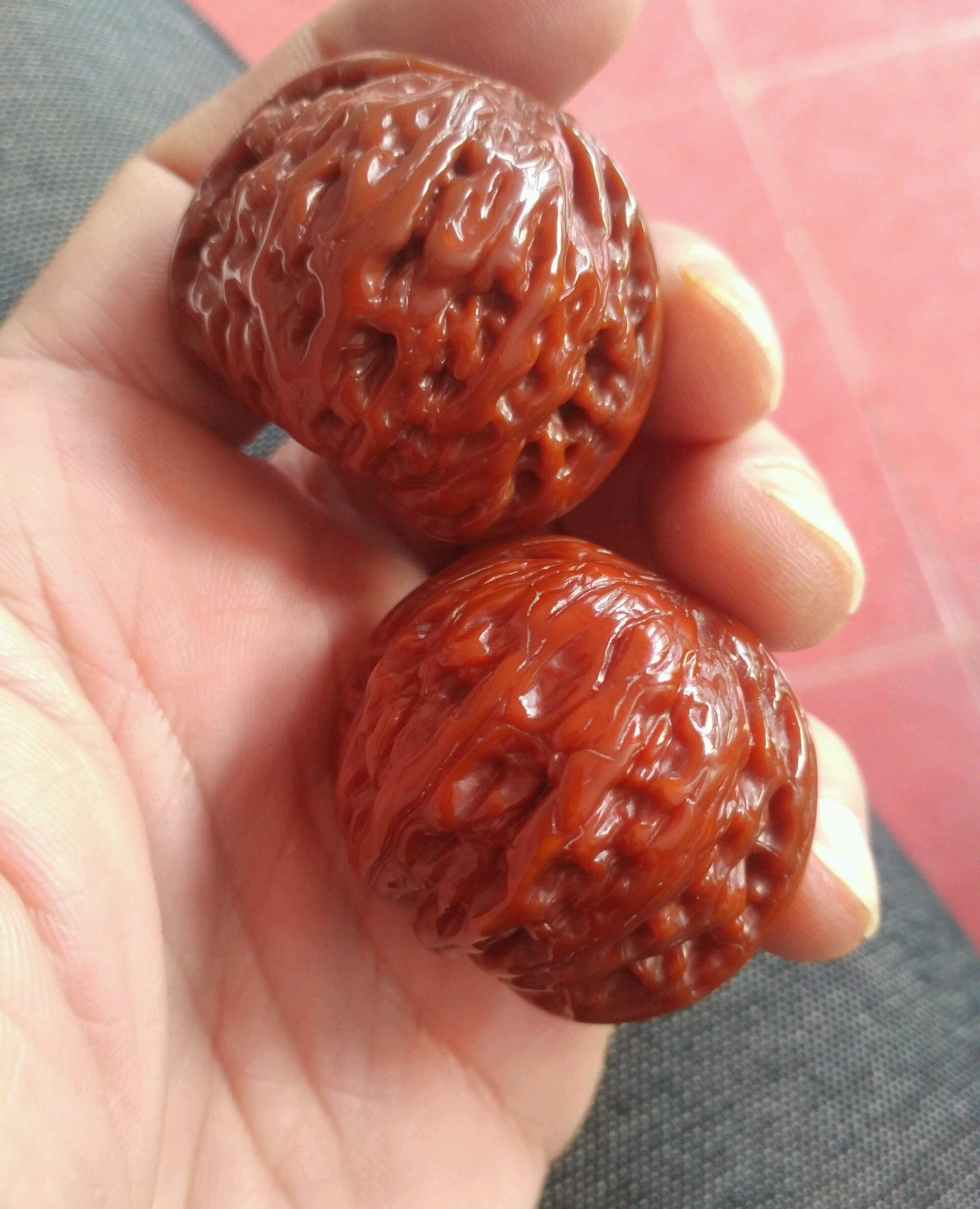 包浆玉化的文玩核桃,手感如同玛瑙一般_高清图集_新浪网
