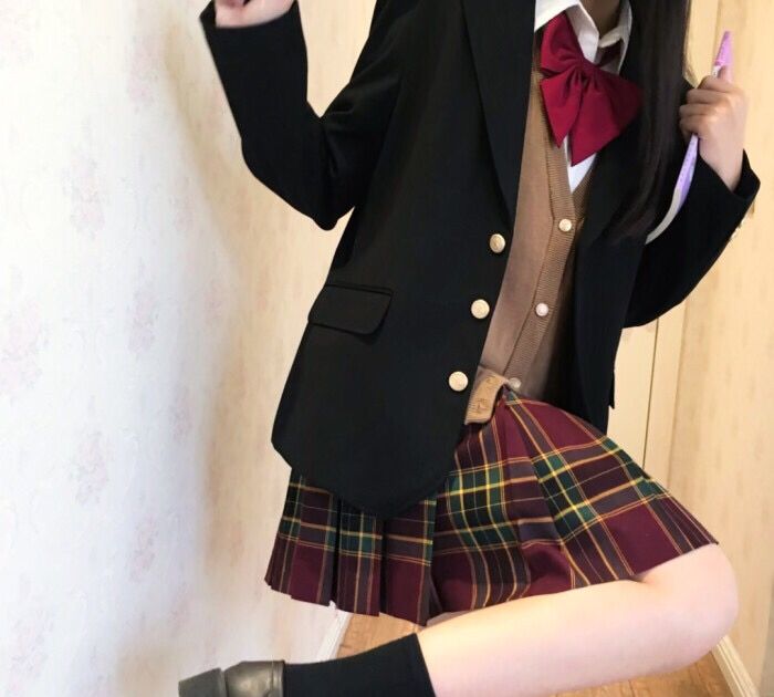 jk女头,穿短裙的小姐姐,jk女生头像