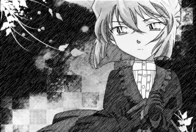 百变女神灰原哀&高甜情侣新兰cp素描效果图,这样的画风我可了!