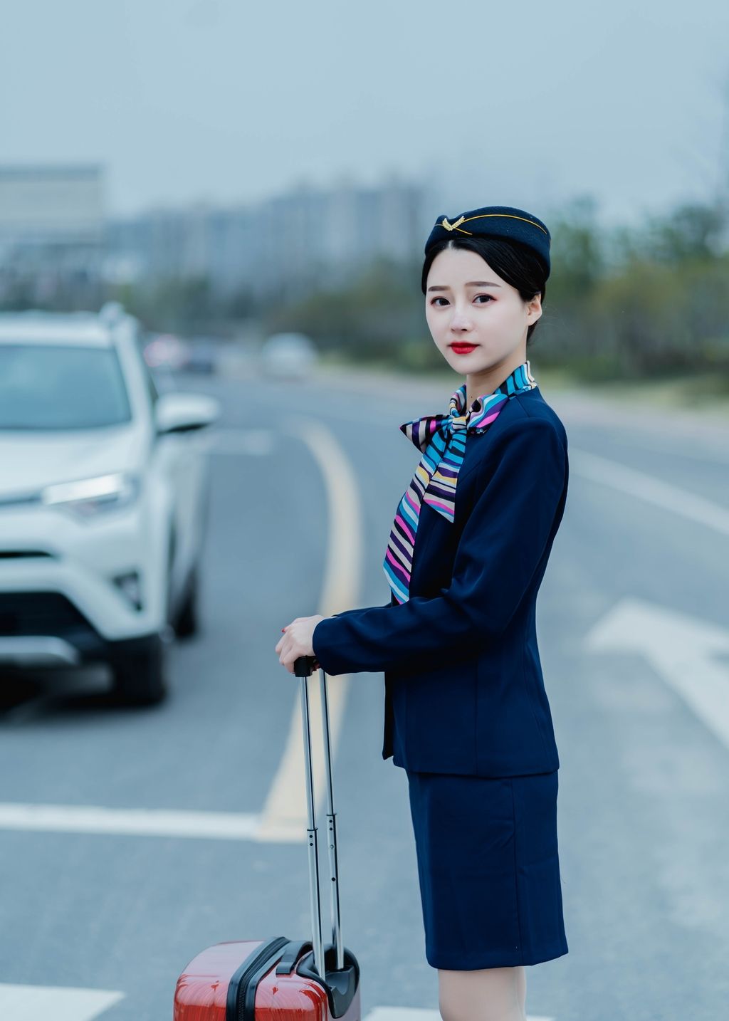 美拍 可做壁纸的美丽空姐图