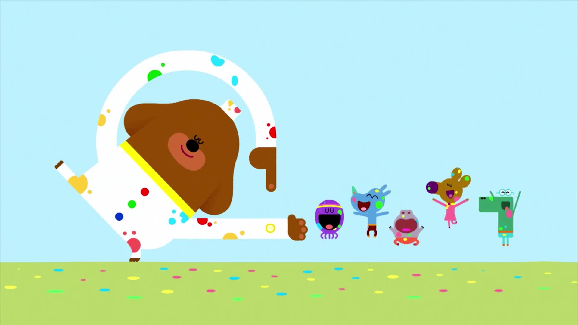 嗨道奇:阿奇带着小朋友做瑜伽,真是可爱,小朋友身体好柔软啊