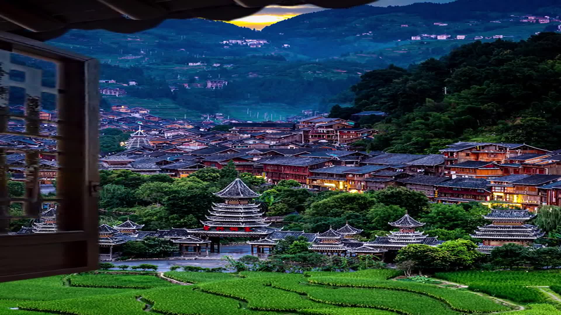 贵州黎平肇兴侗寨,有对象的一起来醉美风景.没对象的