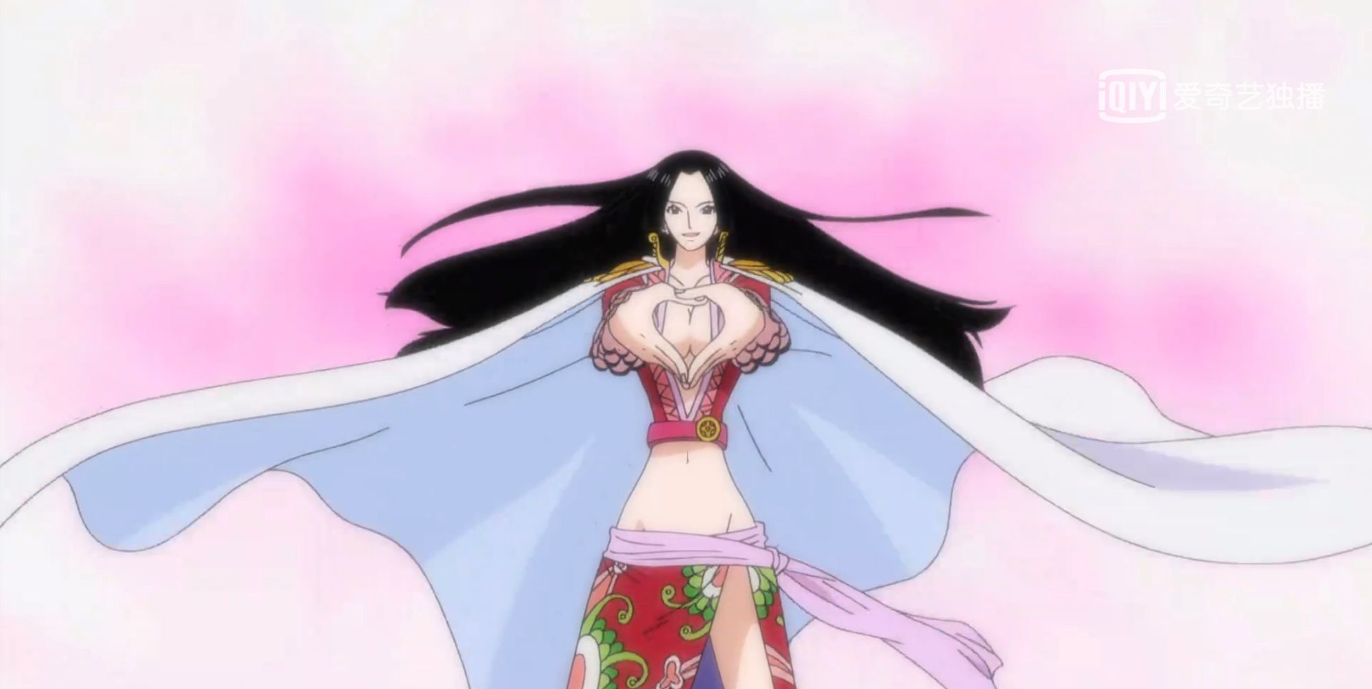 海贼王,女帝汉库克遇见路飞前后大对比,真是可爱到爆