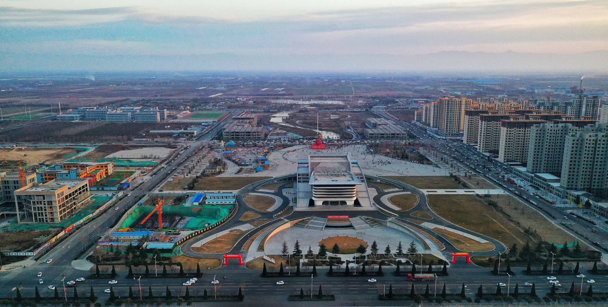 正月里航拍临猗新南城