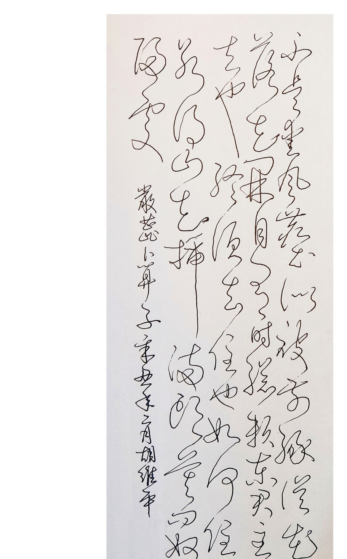 胡维平硬笔书法 严蕊《卜算子·不是爱风尘》