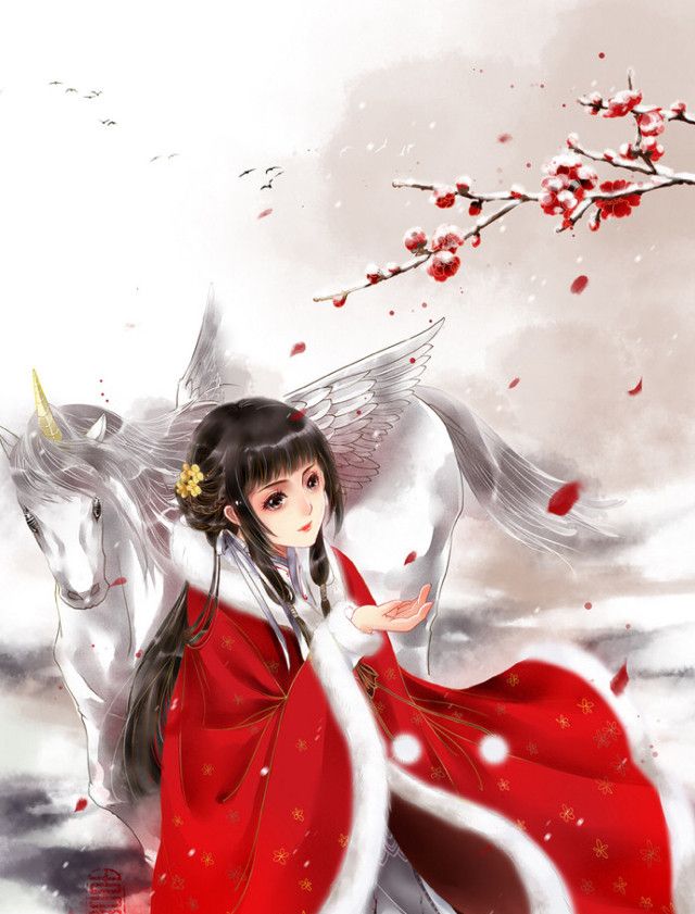 8/ 9古风壁纸雪中红梅花枝俏,踏雪寻梅,只为冬天里的那一抹香9/ 9古风