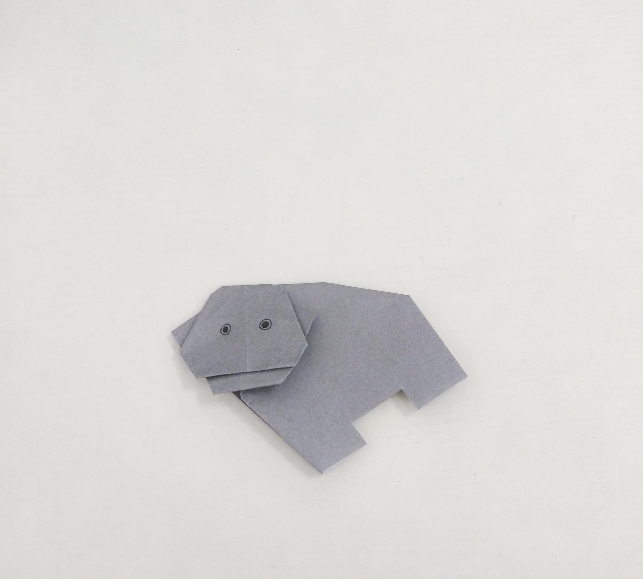 用一张纸自制河马的折纸方法,简单好玩_高清图集_新浪网