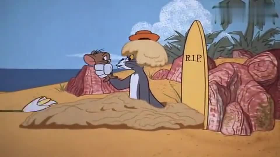 猫和老鼠:章鱼趴在汤姆的头上,怎么扯都不下来,跟他难舍难分啊