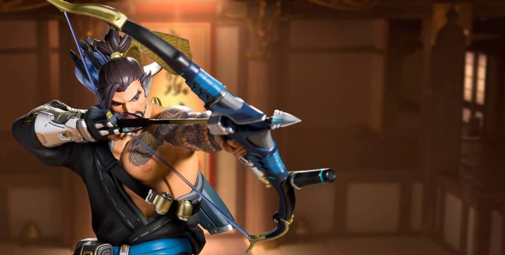 守望先锋岛田家的男人"半藏"雕像宣传图:要不要带他回家?