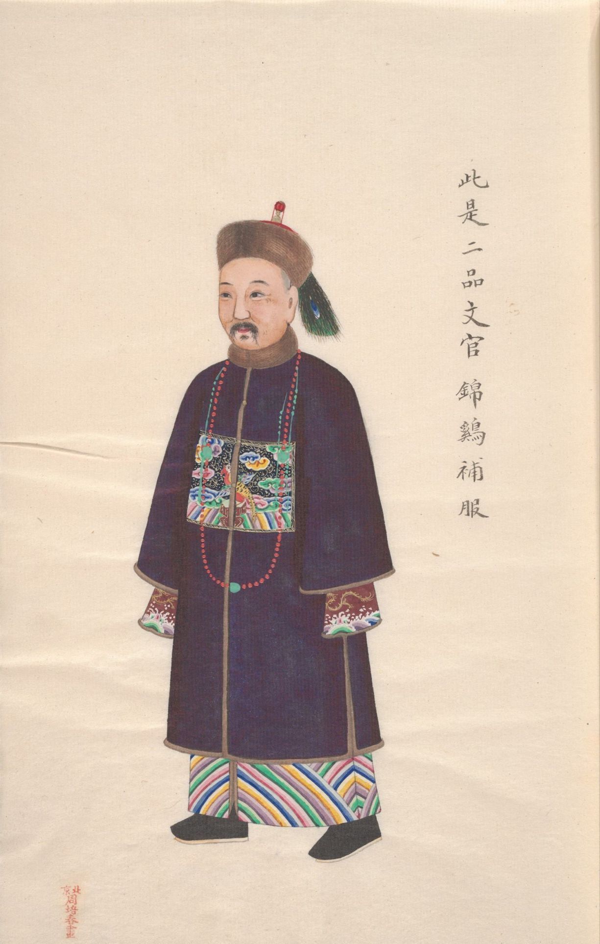 最能象征清代文武官员"品级"的事物,朝服与朝冠!