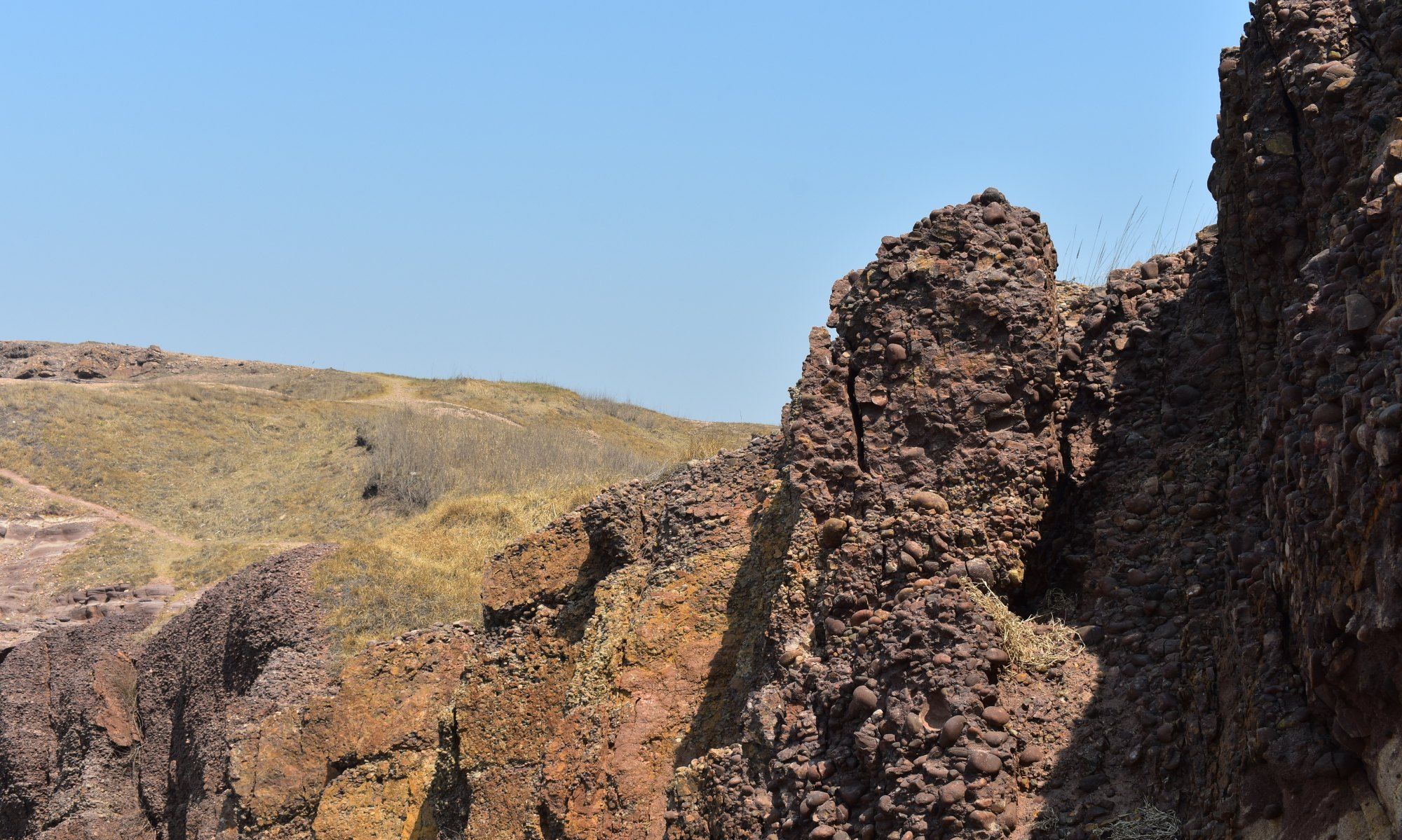 大连瓦房店大孤山海蚀地貌,大连美丽的滨海路