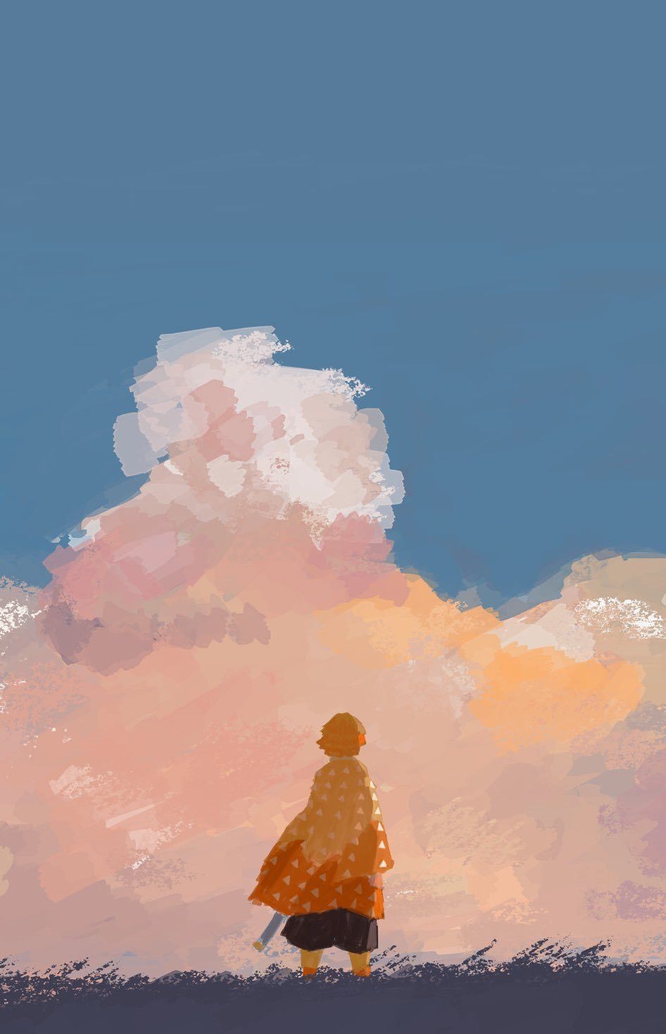 2/ 14《鬼灭之刃》灶门炭治郎1/ 14《鬼灭之刃》三个人的背影