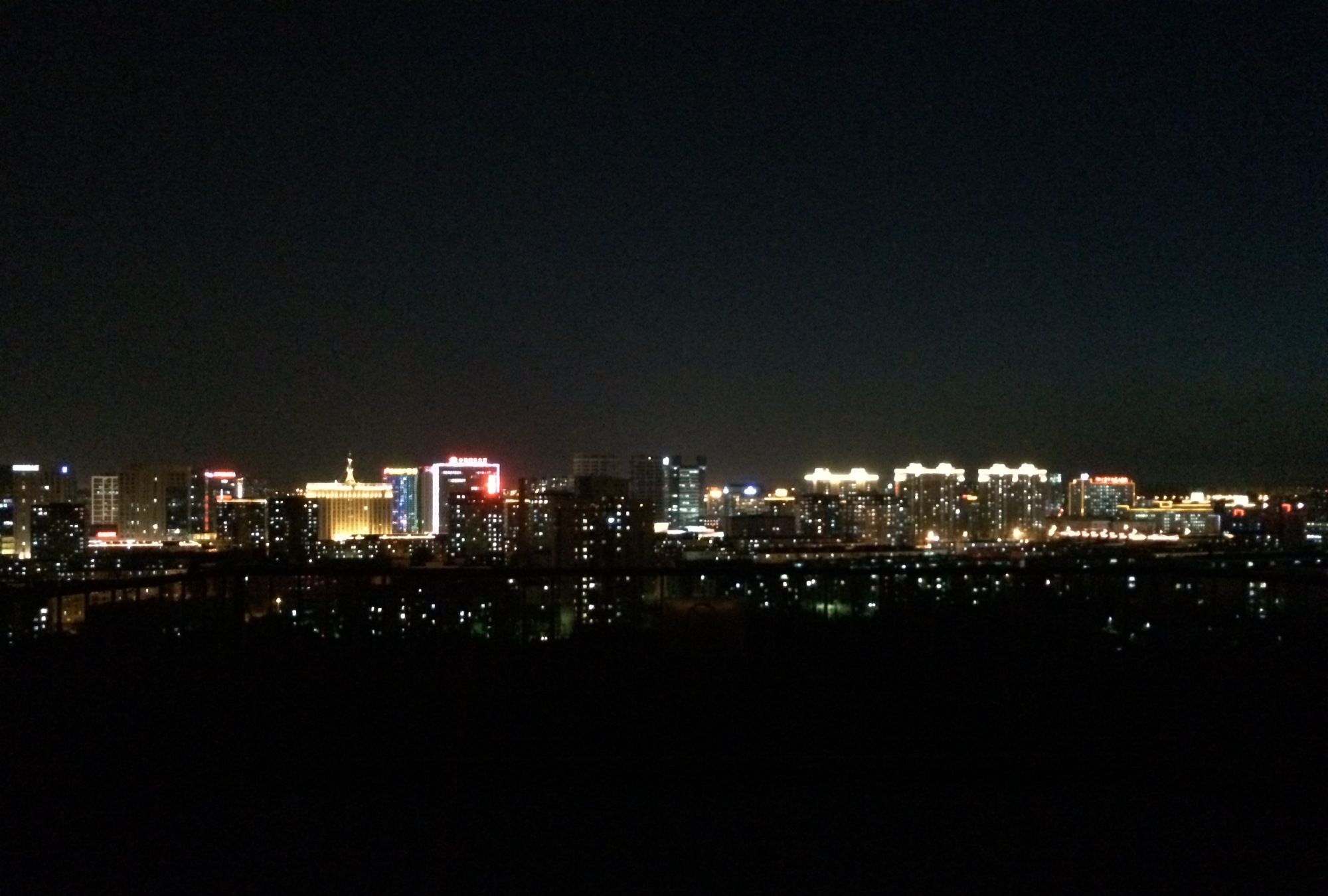 石景山老山公园观景台夜景