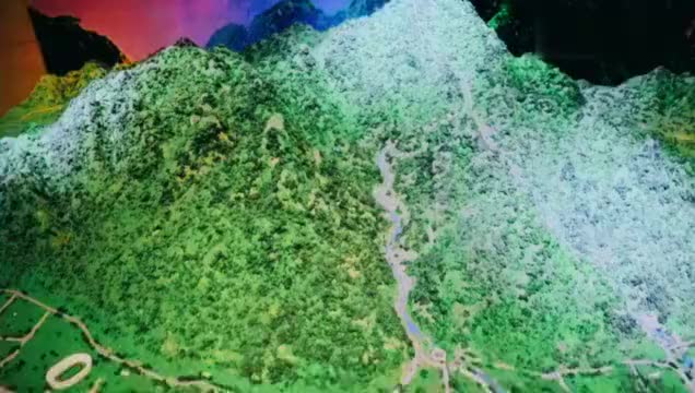 泰山山体模型,看完了你才知道登上泰山的自己有多么的了不起