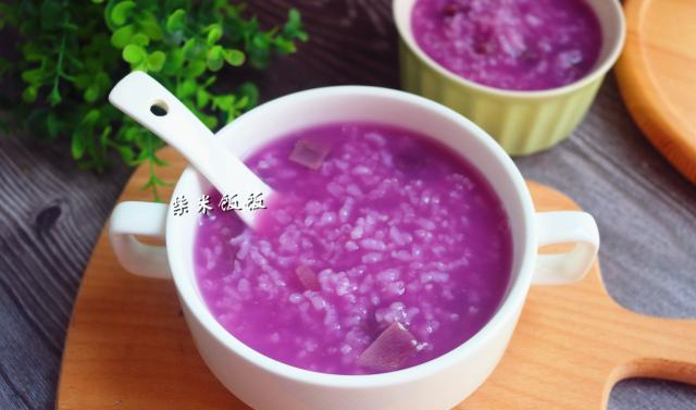 紫薯粥直接煮就错了,少了这一步,颜色发黑发绿,看着没食欲|紫薯|黑发