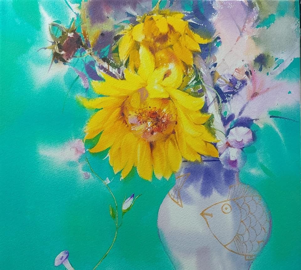金英善水彩画作品欣赏