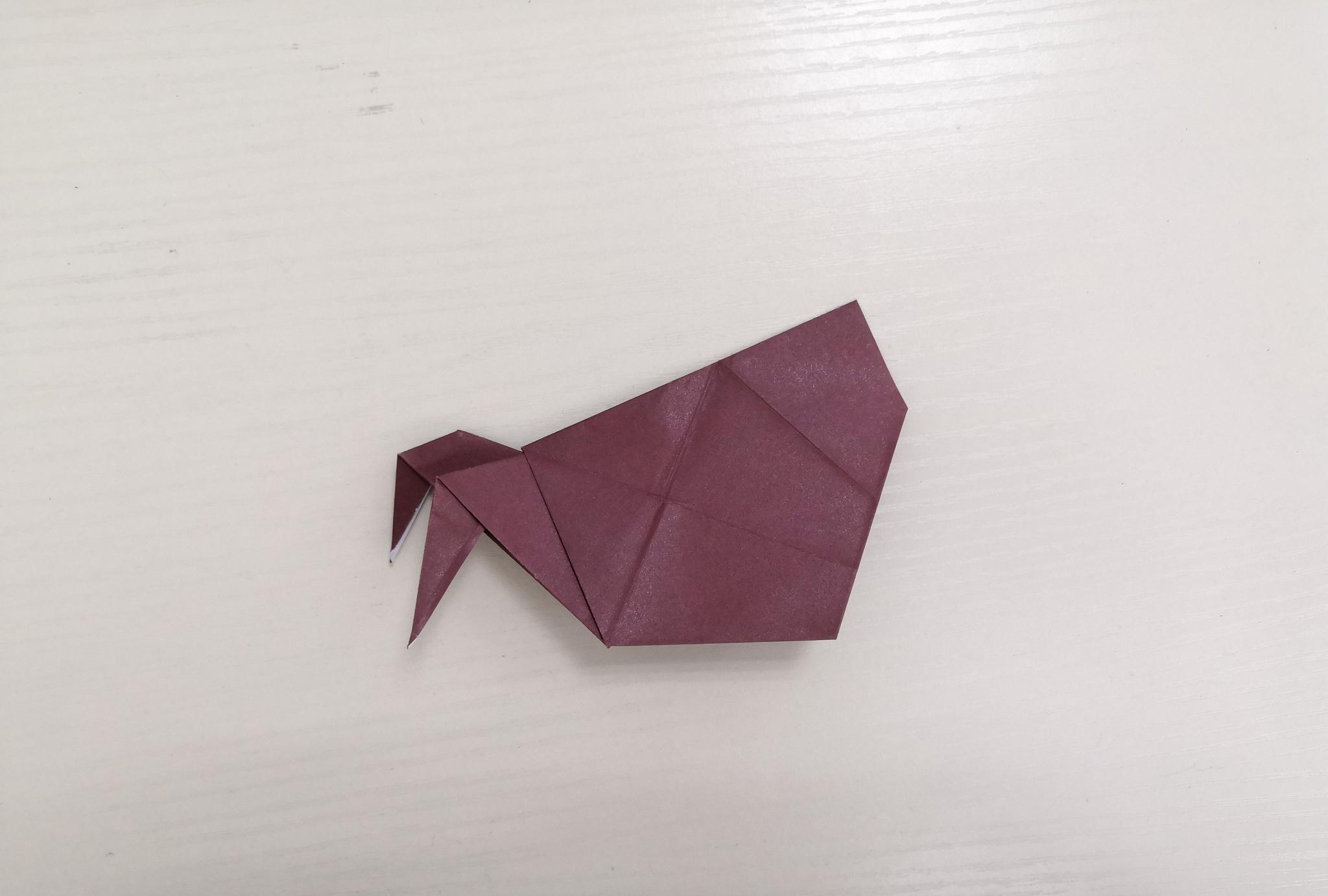 创意折纸手工,一张纸折一只寄居蟹,赶快动手学起来吧