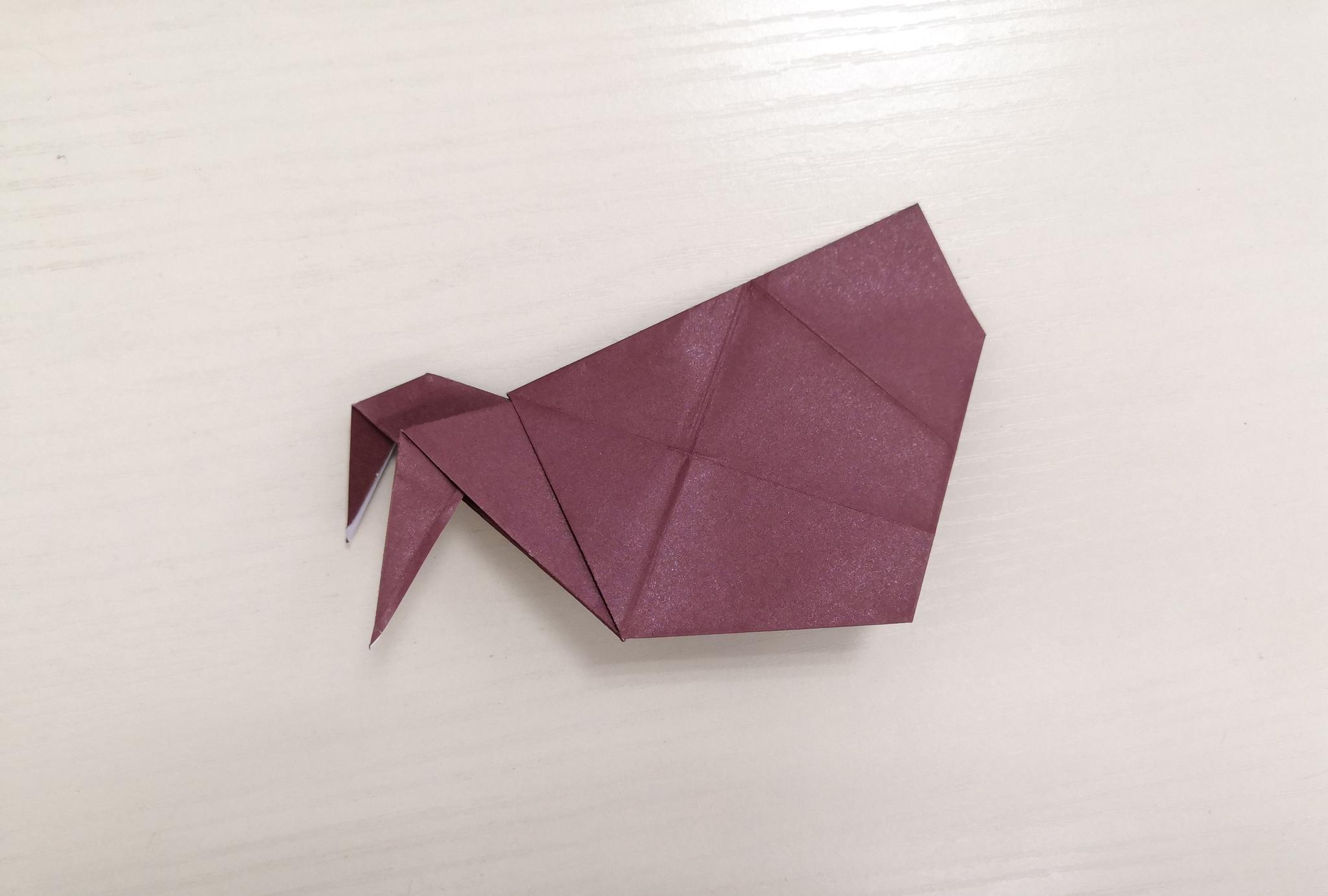 创意折纸手工一张纸折一只寄居蟹赶快动手学起来吧