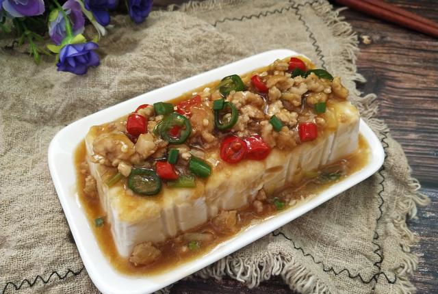 内脂豆腐最好吃的做法香嫩多汁2分钟就学会连吃三天都不腻