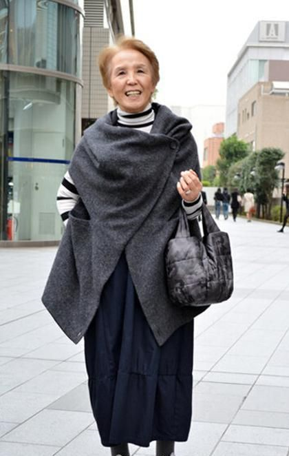 时尚不分年龄日本平均65岁的老年人穿搭优雅又时髦真美