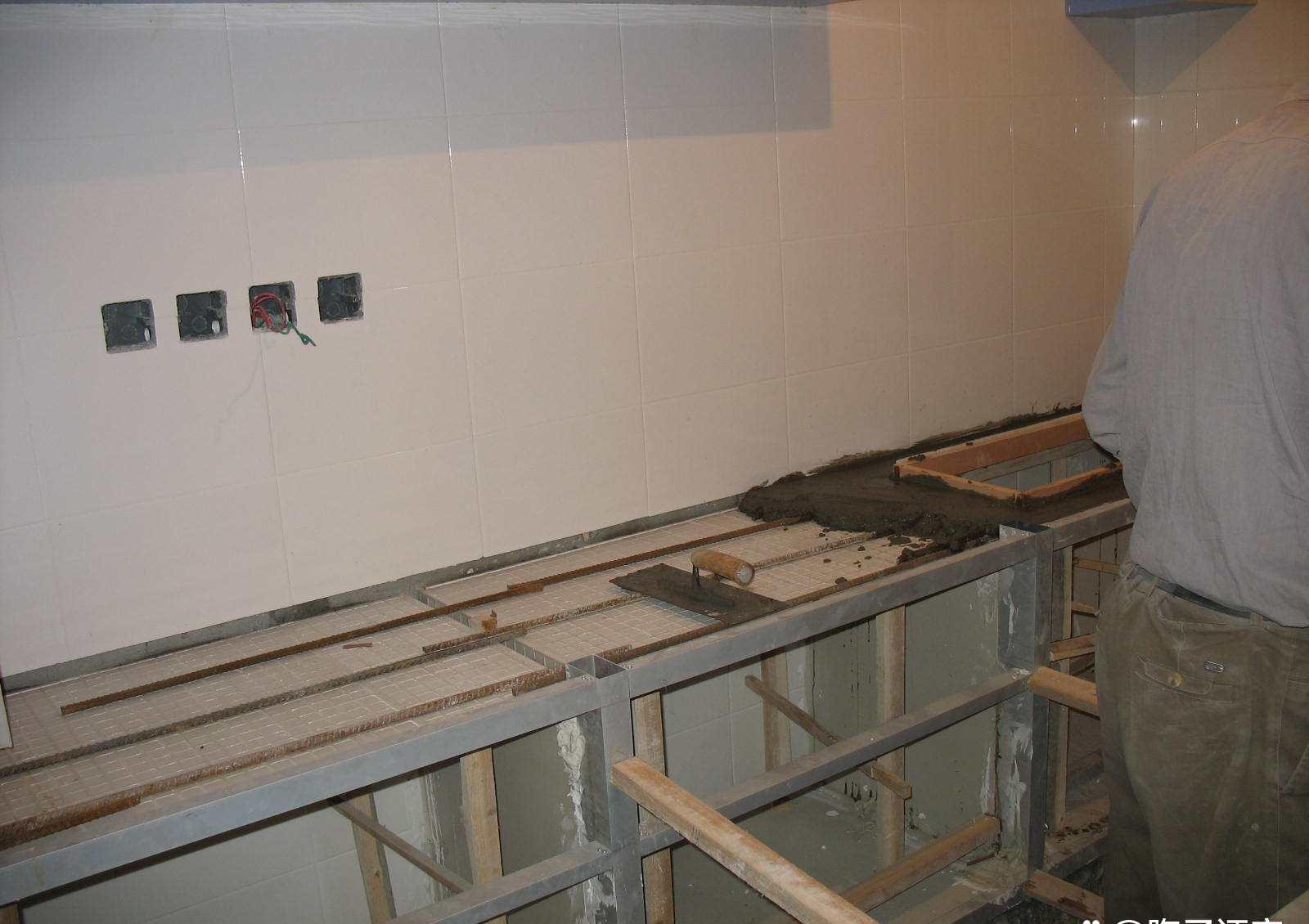 瓷砖灶台的做法