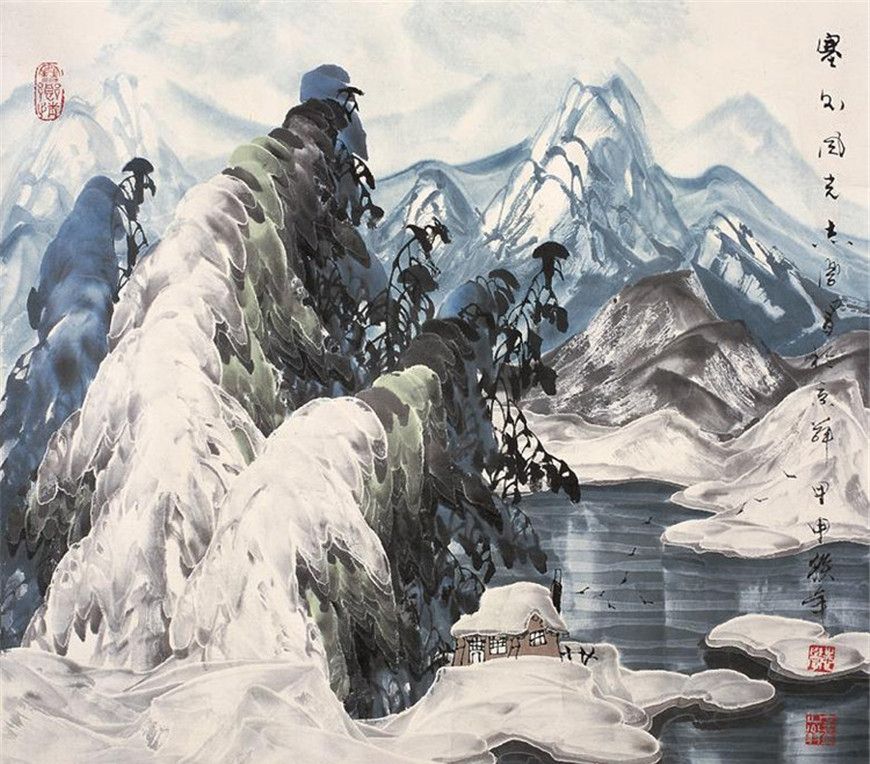 当代画家于志学冰雪山水画作品欣赏