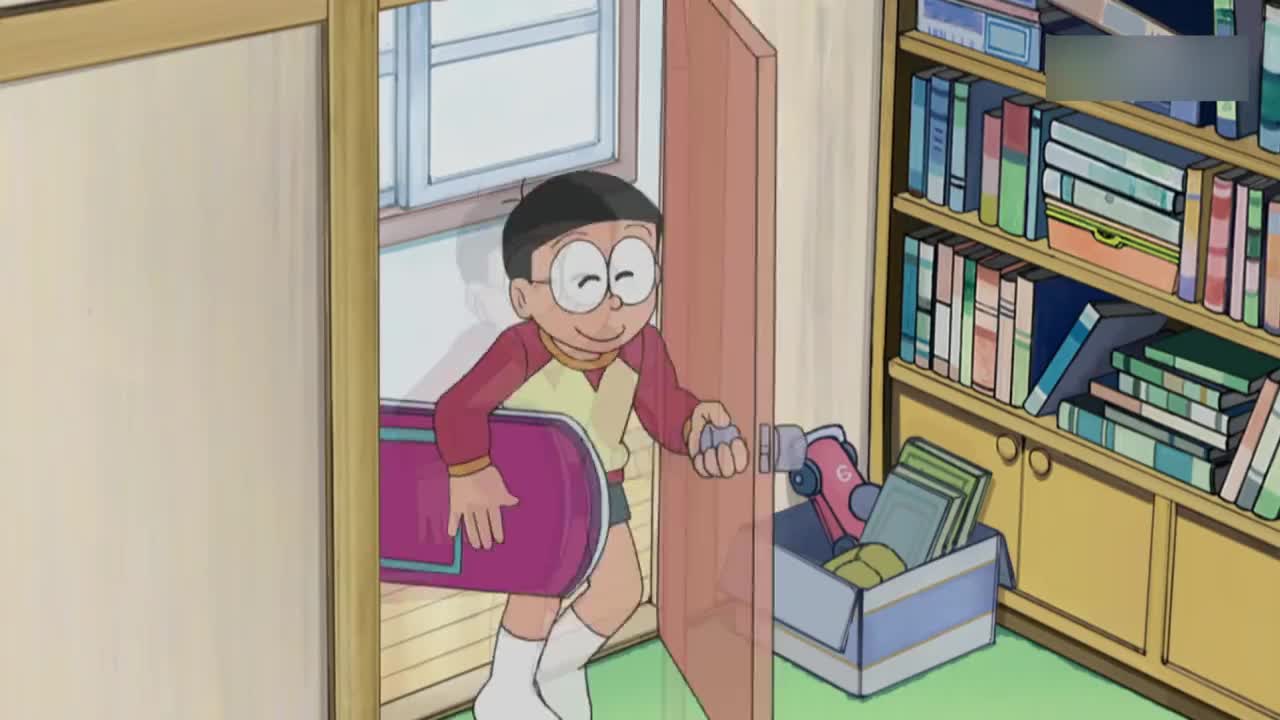 说谎镜给大雄教表情,镜子里的男孩很帅,大雄却一脸衰样!
