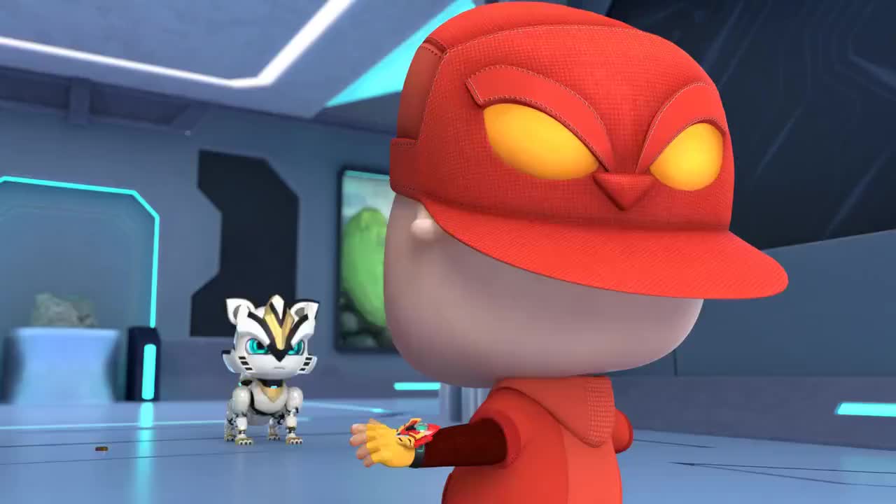 猪猪侠之超星萌宠钢齿虎被强化器影响变成了钢齿猫太好玩了