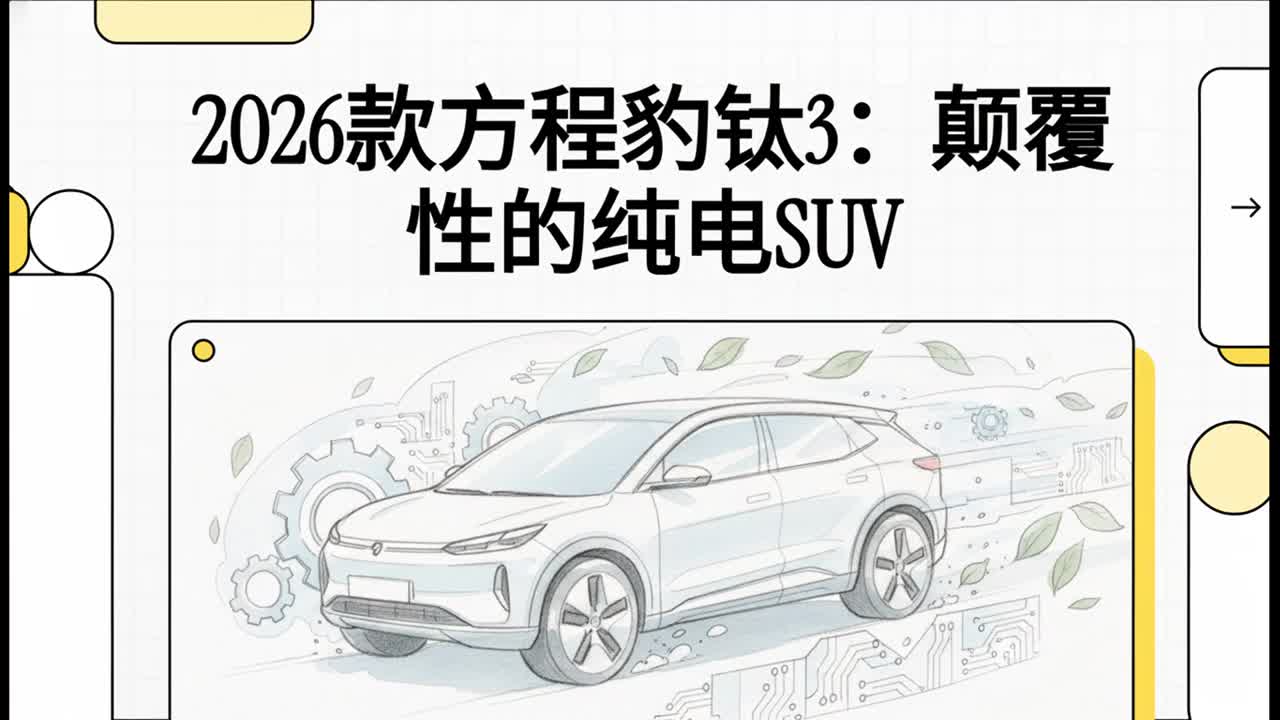 2026款方程豹钛3：颠覆性的纯电SUV