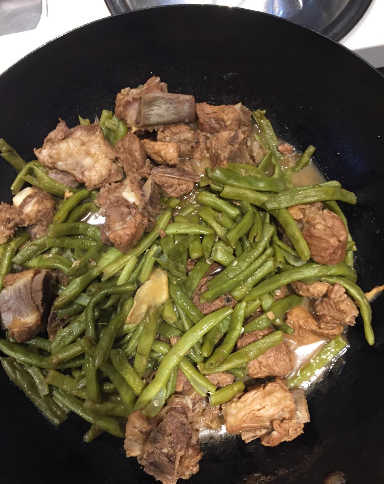 东北大菜排骨炖豆角一步一步跟我做