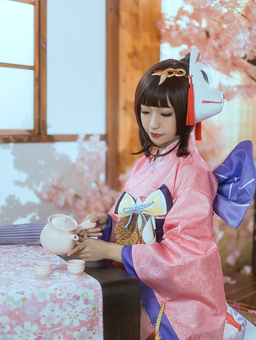 阴阳师手游神乐浴衣cos:你的可爱宝_高清图集_新浪网