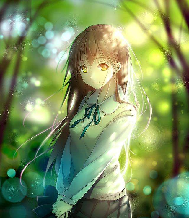 「动漫美图」谁说少女就不可以有"知性美"?