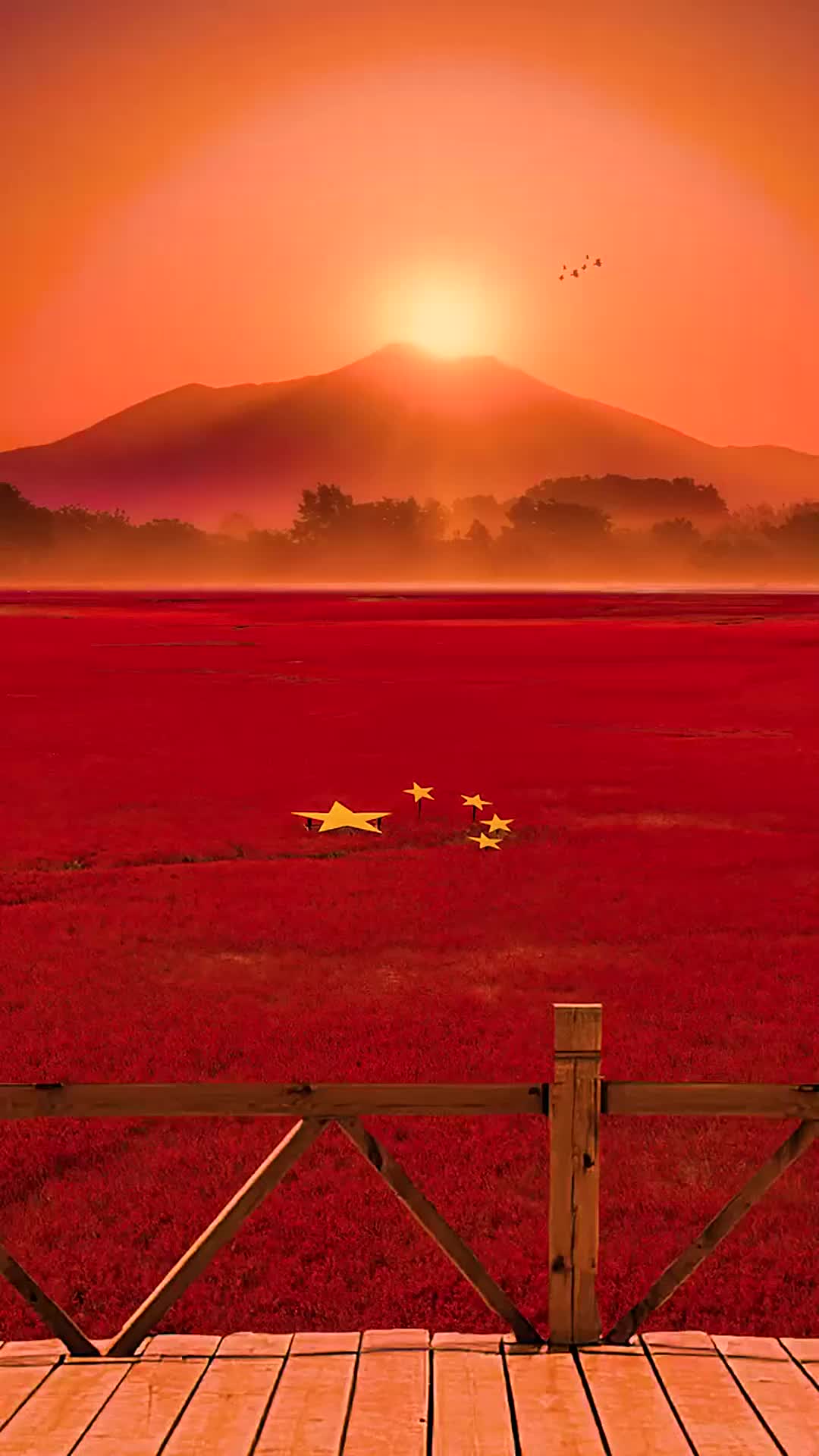 红日美景图手机壁纸图片