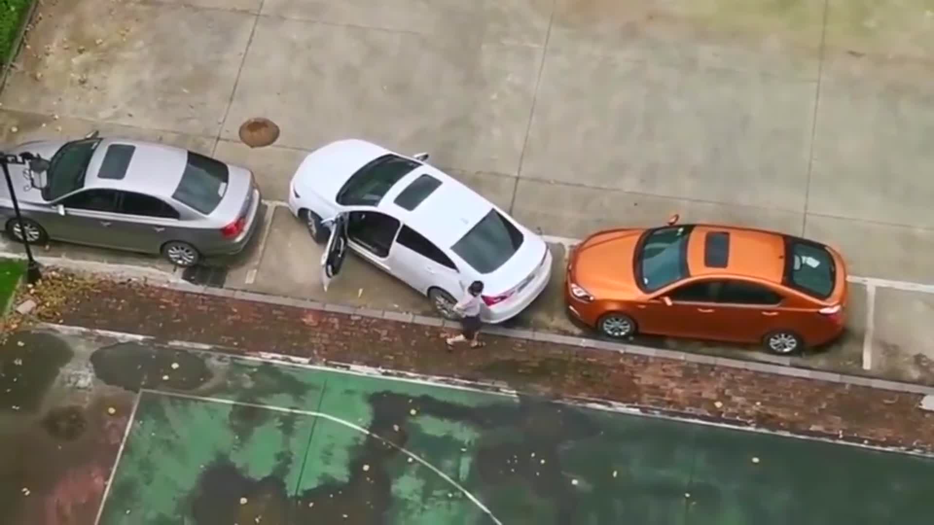 看看"老司机"的侧方位停车,就是这么神奇