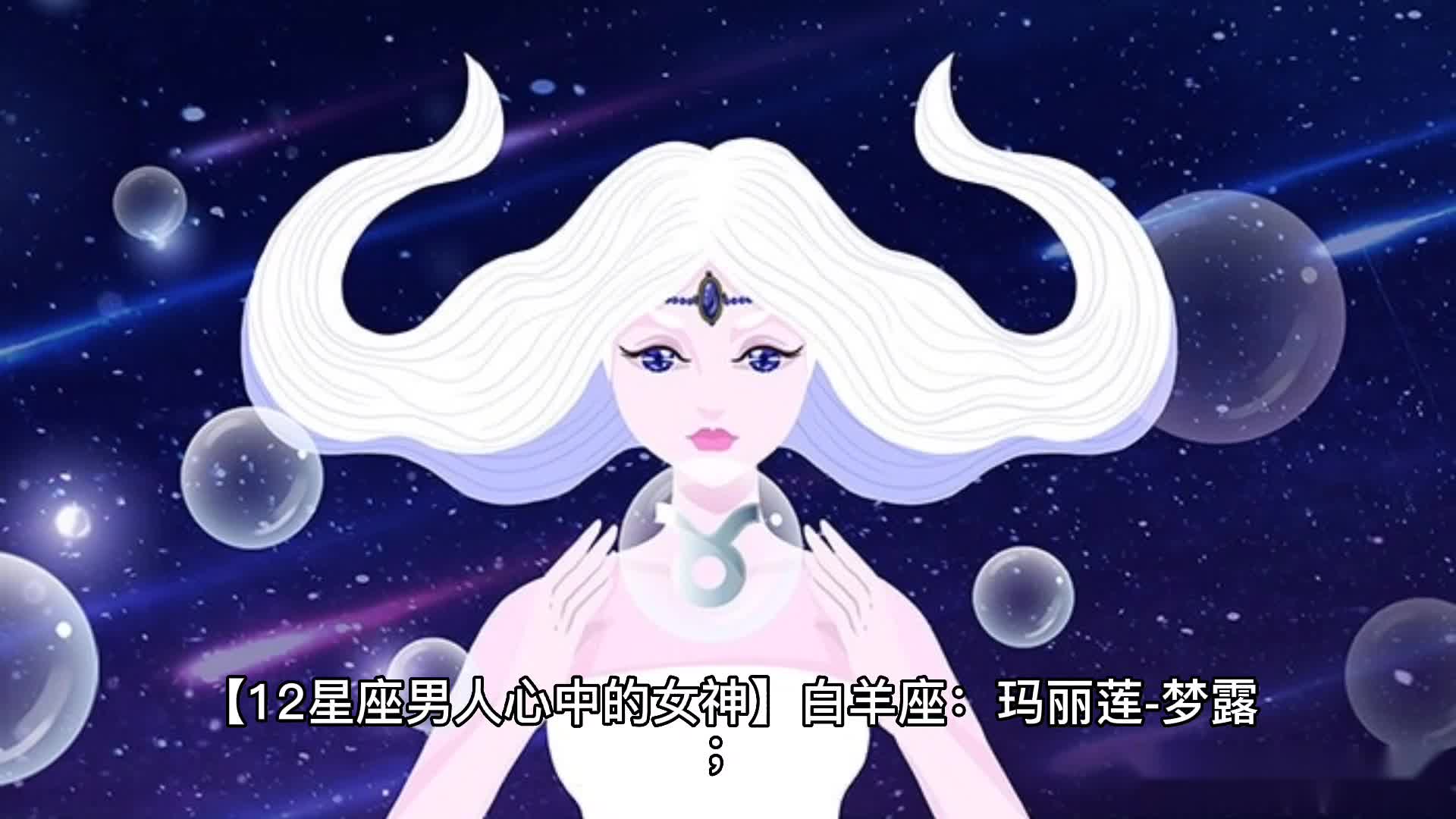 12星座男人心中的女神