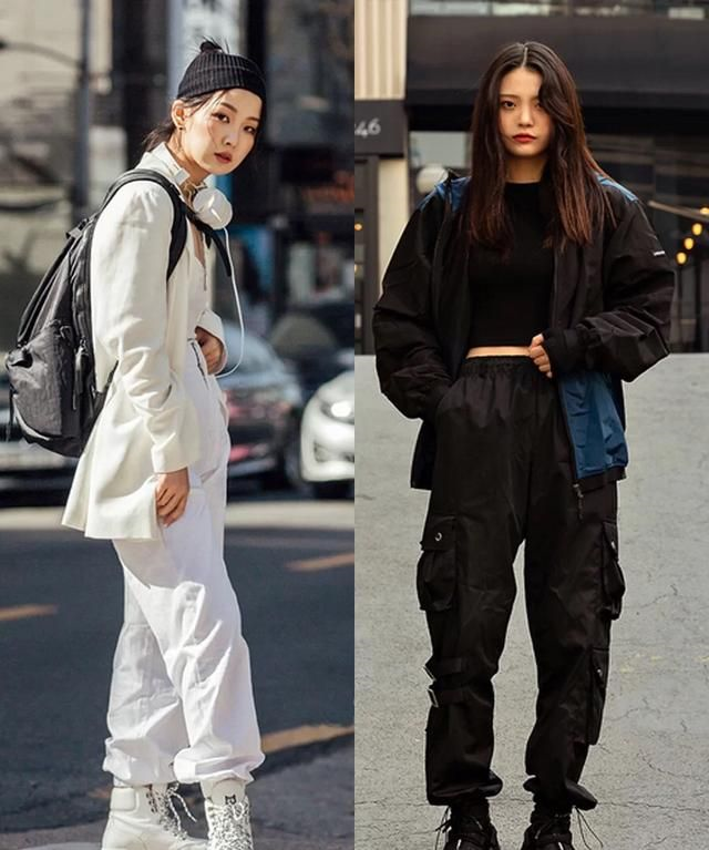 工装裤怎么搭配上衣几组率性又潇洒的搭配look让你轻松美出圈