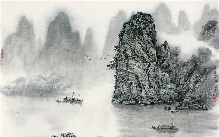 当代画家孙日晓山水画作品欣赏__财经头条