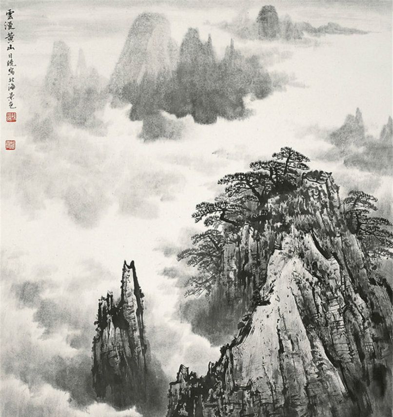 当代画家孙日晓山水画作品欣赏__财经头条