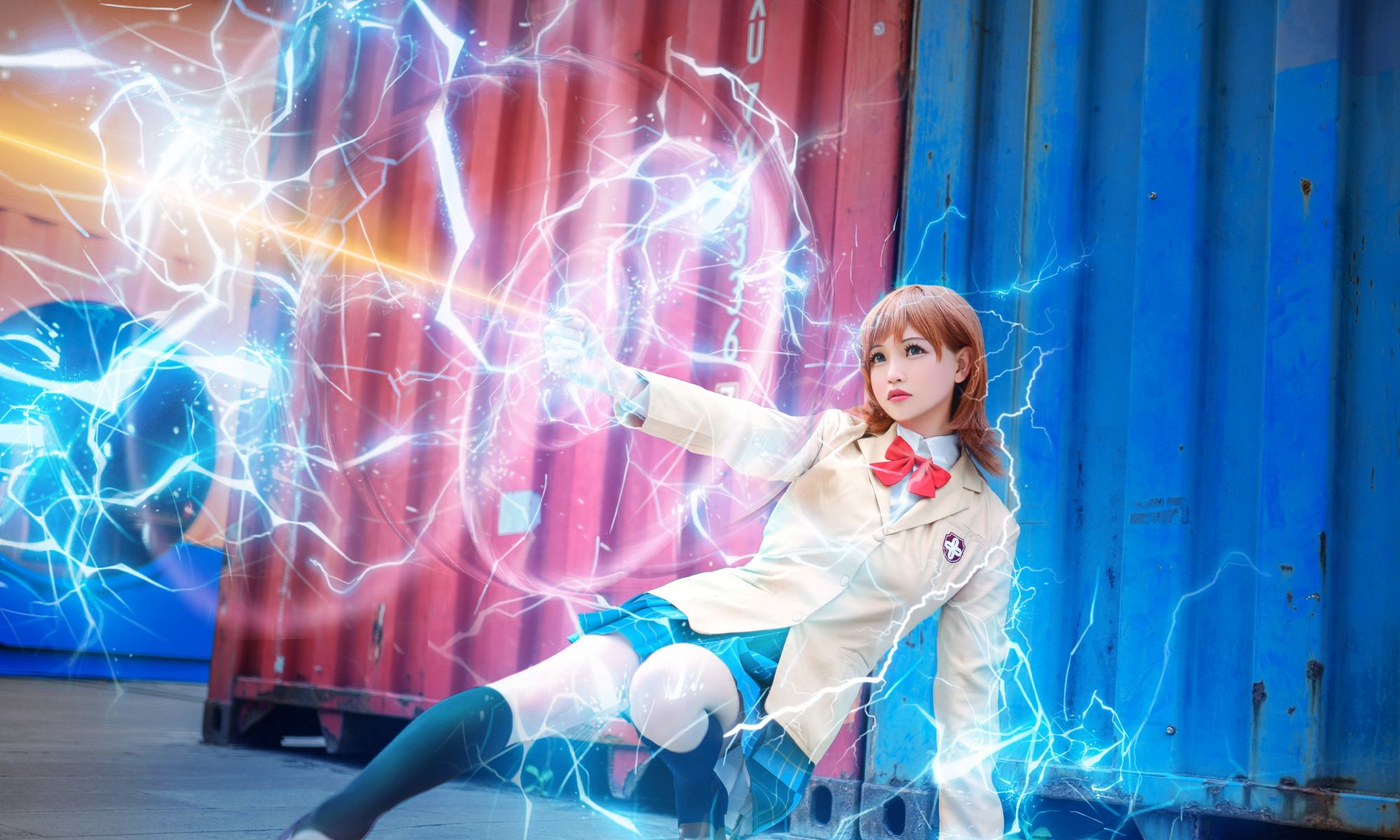 cosplay:女装大佬向炮姐下手了,这么清秀的御坂美琴,却不能爱她_高清