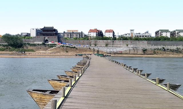 100只木船搭建的江西宋代浮桥 800多年从未被冲垮 至今正常通行